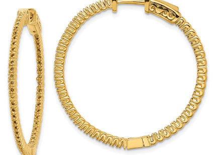 14k Round Hoop w/Safety Clasp Earring Mountings (Style XE1985)