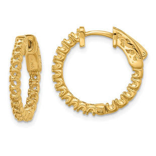 14k Round Hoop w/Safety Clasp Earring Mountings (Style XE1987)