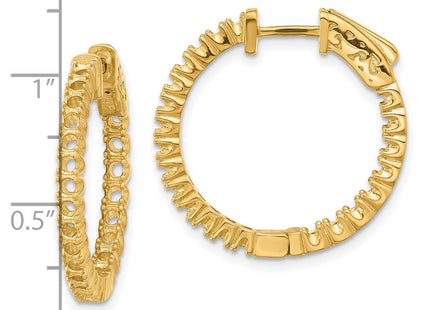 14k Round Hoop w/Safety Clasp Earring Mountings (Style XE1988)