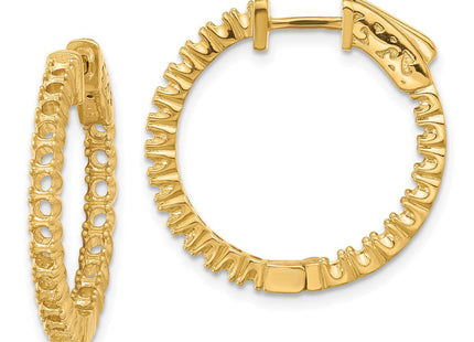 14k Round Hoop w/Safety Clasp Earring Mountings (Style XE1988)