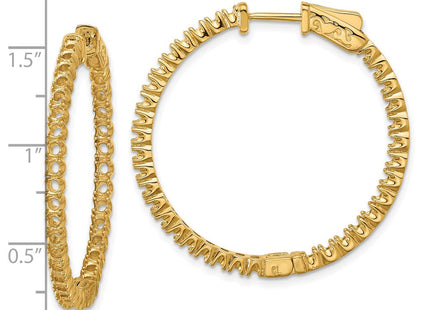 14k Round Hoop w/Safety Clasp Earring Mountings (Style XE1989)