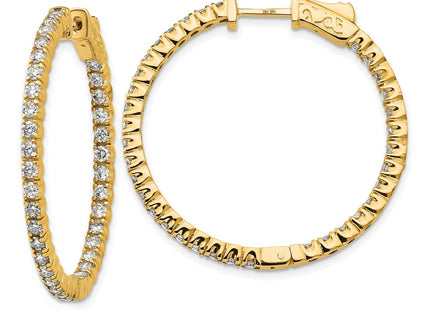 14k Yellow Gold Earrings Style XE1989AA - Classique Jewelry Inc.