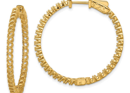 14k Round Hoop w/Safety Clasp Earring Mountings (Style XE1989)
