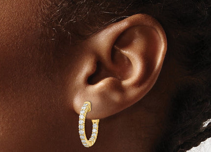 14k Yellow Gold Earrings Style XE1990AA - Classique Jewelry Inc.