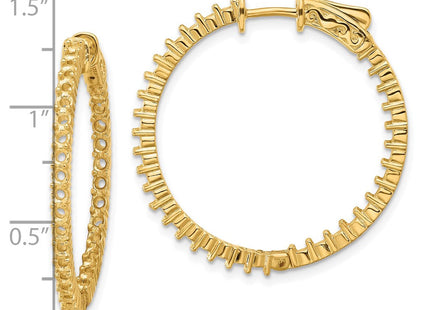 14k Round Hoop w/Safety Clasp Earring Mountings (Style XE1991)