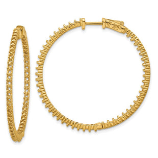 14k Round Hoop w/Safety Clasp Earring Mountings (Style XE1992)