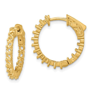 14k Round Hoop w/Safety Clasp Earring Mountings (Style XE1993)