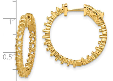 14k Round Hoop w/Safety Clasp Earring Mountings (Style XE1994)