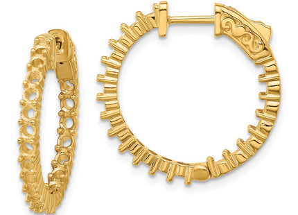 14k Yellow Gold Earrings Style XE1994 - Classique Jewelry Inc.