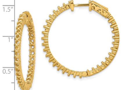 14k Round Hoop w/Safety Clasp Earring Mountings (Style XE1995)