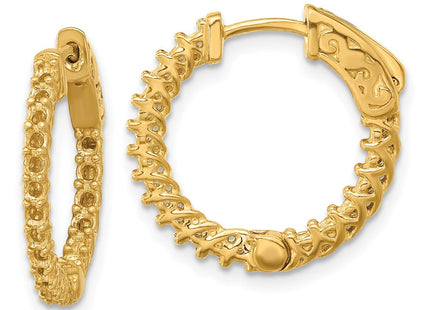 14k Round Hoop w/Safety Clasp Earring Mountings (Style XE1999)