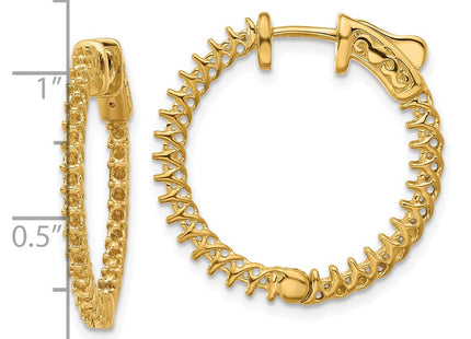 14k Round Hoop w/Safety Clasp Earring Mountings (Style XE2000)