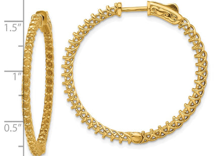 14k Round Hoop w/Safety Clasp Earring Mountings (Style XE2001)