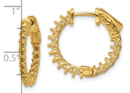 14k Yellow Gold Earrings Style XE2002 - Classique Jewelry Inc.