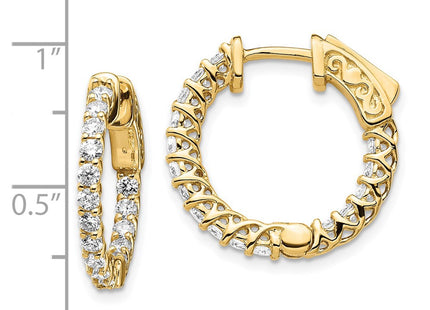 14k Yellow Gold Earrings Style XE2002AA - Classique Jewelry Inc.