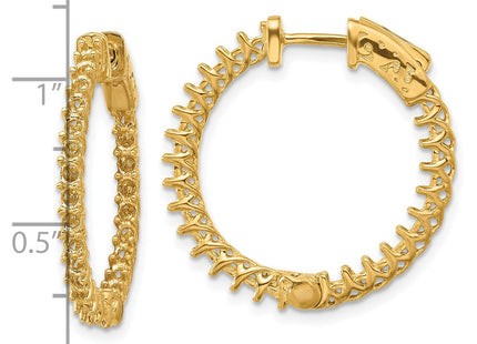 14k Round Hoop w/Safety Clasp Earring Mountings (Style XE2003)