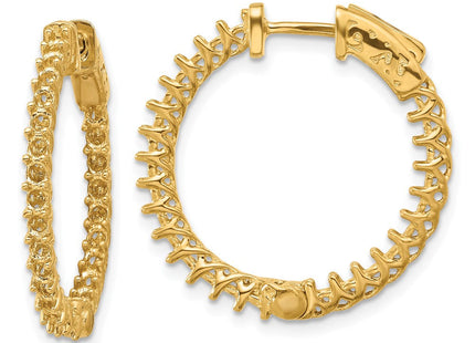14k Round Hoop w/Safety Clasp Earring Mountings (Style XE2003)