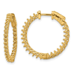 14k Round Hoop w/Safety Clasp Earring Mountings (Style XE2003)