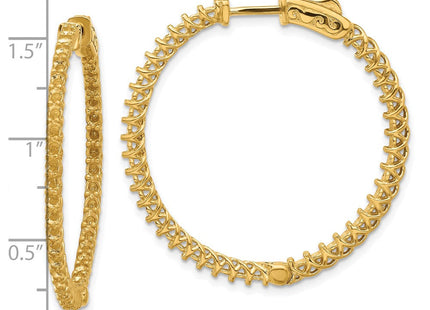 14k Round Hoop w/Safety Clasp Earring Mountings (Style XE2004)