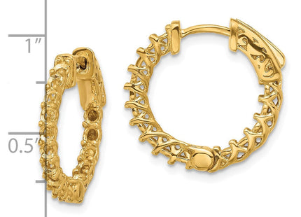 14k Round Hoop w/Safety Clasp Earring Mountings (Style XE2005)