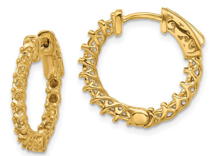 14k Yellow Gold Earrings Style XE2005 - Classique Jewelry Inc.