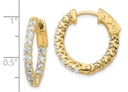 14k Yellow Gold Earrings Style XE2005AA - Classique Jewelry Inc.