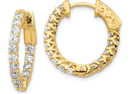 14k Yellow Gold Earrings Style XE2005AA - Classique Jewelry Inc.
