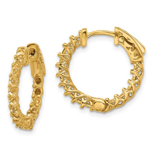 14k Round Hoop w/Safety Clasp Earring Mountings (Style XE2005)