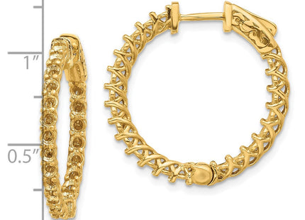 14k Round Hoop w/Safety Clasp Earring Mountings (Style XE2006)