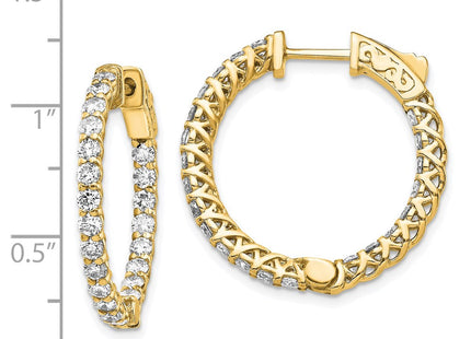 14k Yellow Gold Earrings Style XE2006AA - Classique Jewelry Inc.