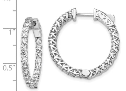 14k White Gold Earrings Style XE2006W - Classique Jewelry Inc.