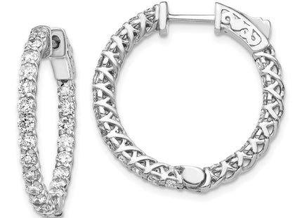14k White Gold Earrings Style XE2006W - Classique Jewelry Inc.
