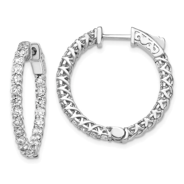 14k White Gold Earrings Style XE2006W - Classique Jewelry Inc.