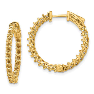14k Round Hoop w/Safety Clasp Earring Mountings (Style XE2006)