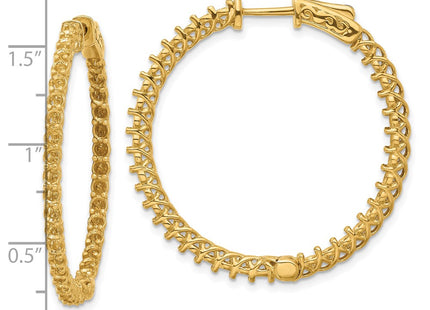 14k Yellow Gold Earrings Style XE2007 - Classique Jewelry Inc.