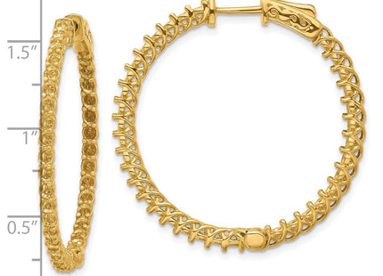 14k Round Hoop w/Safety Clasp Earring Mountings (Style XE2007)