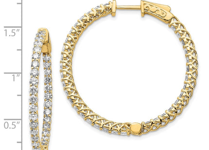 14k Yellow Gold Earrings Style XE2007AA - Classique Jewelry Inc.
