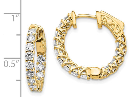 14k Yellow Gold Earrings Style XE2008AA - Classique Jewelry Inc.