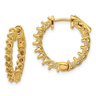 14k Round Hoop w/Safety Clasp Earring Mountings (Style XE2008)
