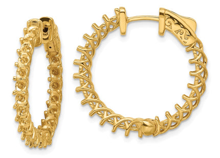 14k Yellow Gold Earrings Style XE2009 - Classique Jewelry Inc.