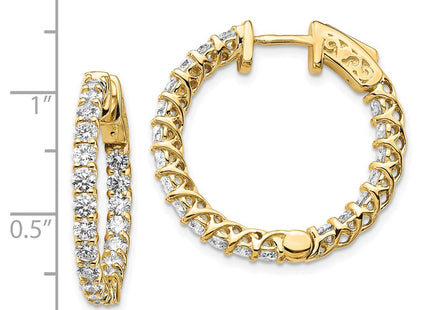 14k Yellow Gold Earrings Style XE2009AA - Classique Jewelry Inc.