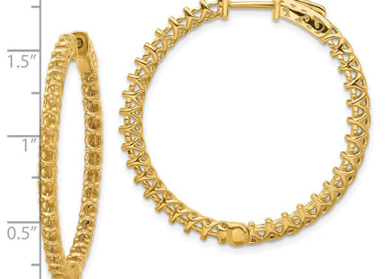 14k Round Hoop w/Safety Clasp Earring Mountings (Style XE2010)