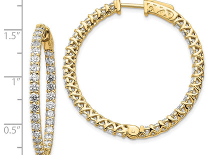 14k Yellow Gold Earrings Style XE2010AA - Classique Jewelry Inc.