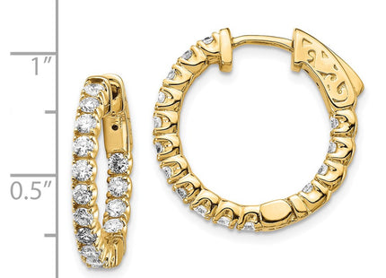 14k Yellow Gold Earrings Style XE2011AA - Classique Jewelry Inc.