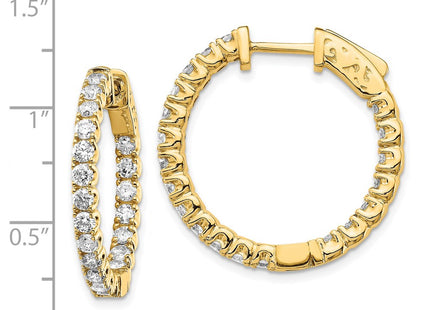 14k Yellow Gold Earrings Style XE2012AA - Classique Jewelry Inc.