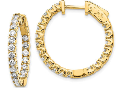 14k Yellow Gold Earrings Style XE2012AA - Classique Jewelry Inc.