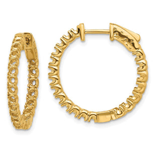 14k Round Hoop w/Safety Clasp Earring Mountings (Style XE2012)