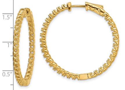 14k Round Hoop w/Safety Clasp Earring Mountings (Style XE2013)