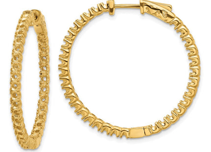 14k Round Hoop w/Safety Clasp Earring Mountings (Style XE2013)
