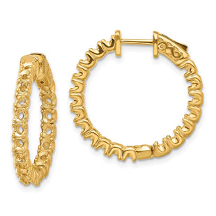 14k Round Hoop w/Safety Clasp Earring Mountings (Style XE2014)
